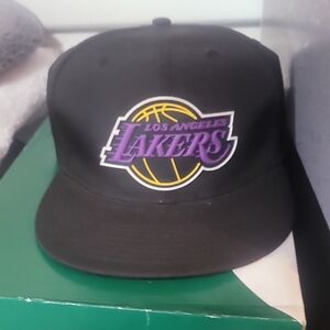 Los Angeles Lakers Black Snapback Hat